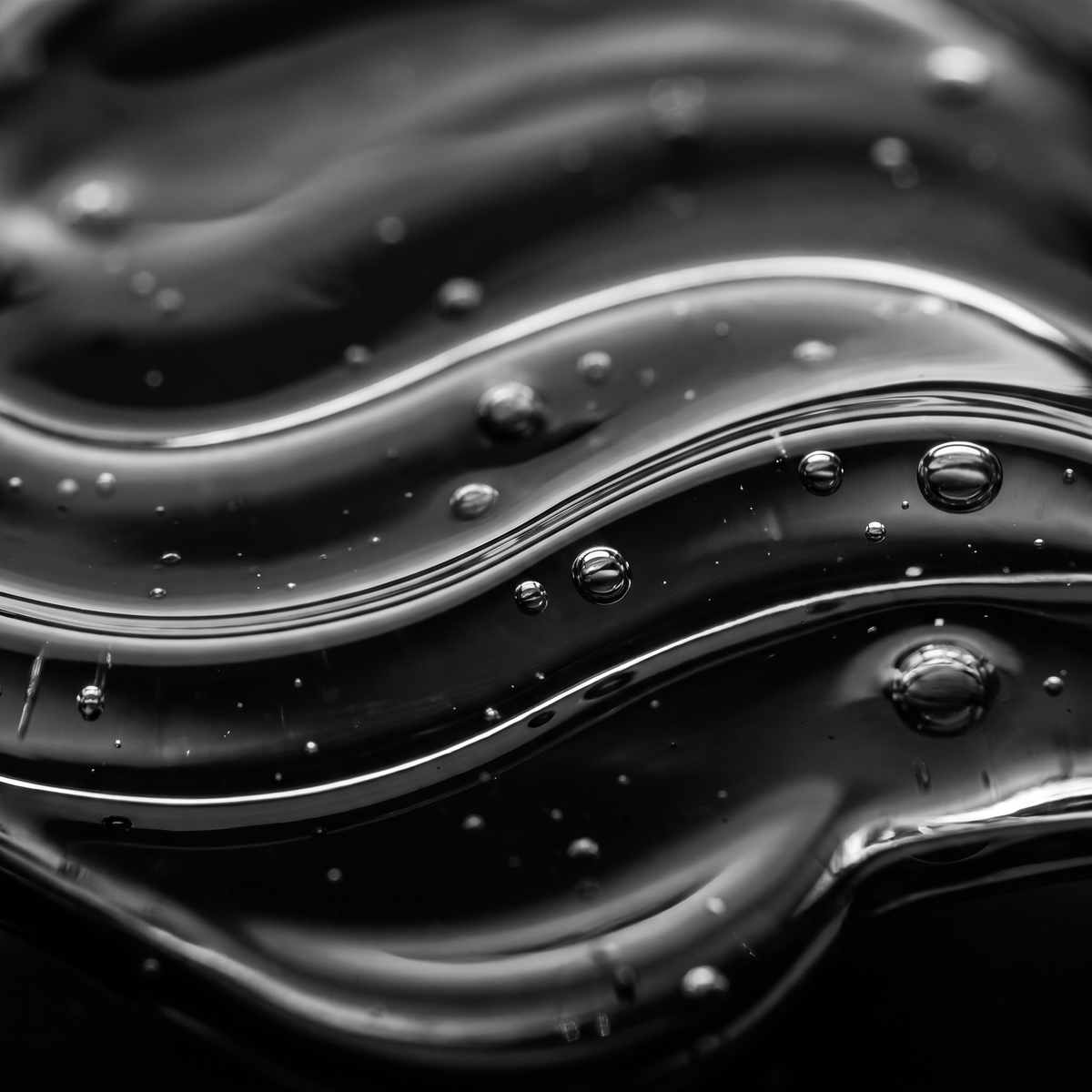 COBALT liquid glycerol macro - clear viscous glycerol texture